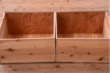 アンティーク家具　和製アンティーク　前面欅玉杢材!半箪笥(衣装箪笥ローボード)(1)