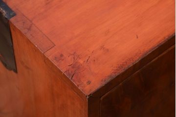 アンティーク家具　和製アンティーク　前面欅玉杢材!半箪笥(衣装箪笥ローボード)(1)