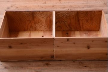 アンティーク家具　和製アンティーク　前面欅玉杢材!半箪笥(衣装箪笥ローボード)(2)