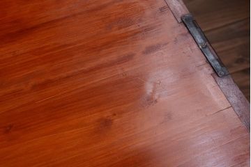 アンティーク家具　和製アンティーク　前面欅玉杢材!半箪笥(衣装箪笥ローボード)(2)