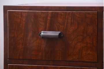 アンティーク家具　和製アンティーク　前面欅玉杢材!半箪笥(衣装箪笥ローボード)(2)