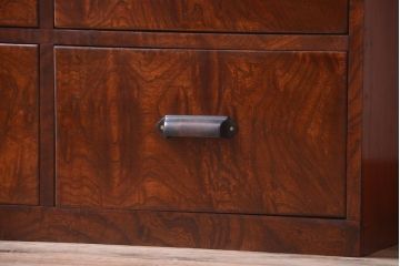 アンティーク家具　和製アンティーク　前面欅玉杢材!半箪笥(衣装箪笥ローボード)(2)