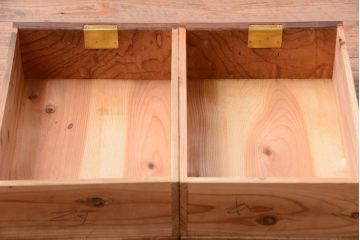 アンティーク家具　和製アンティーク　前面欅玉杢材!時代箪笥ローボード