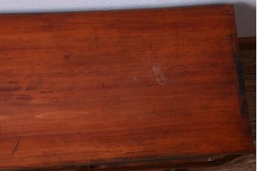 アンティーク家具　和製アンティーク　前面欅玉杢材!時代箪笥ローボード