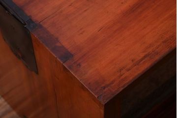 アンティーク家具　和製アンティーク　前面欅玉杢材!時代箪笥ローボード