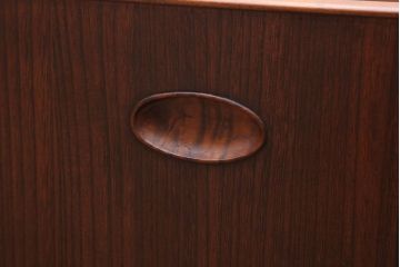 アンティーク雑貨　古民具・骨董　古い桐材・銅おとしの上品なアンティーク角火鉢(1)