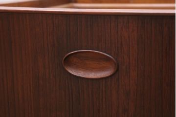 アンティーク雑貨　古民具・骨董　古い桐材・銅おとしの上品なアンティーク角火鉢(1)