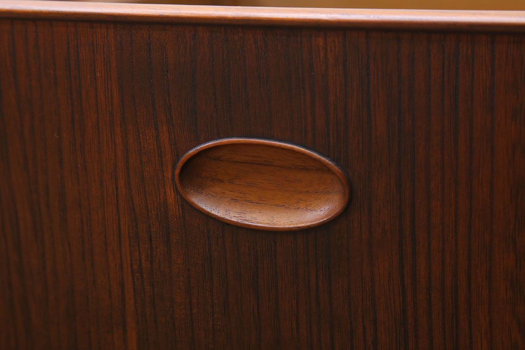 アンティーク雑貨　古民具・骨董　古い桐材・銅おとしの上品なアンティーク角火鉢(2)