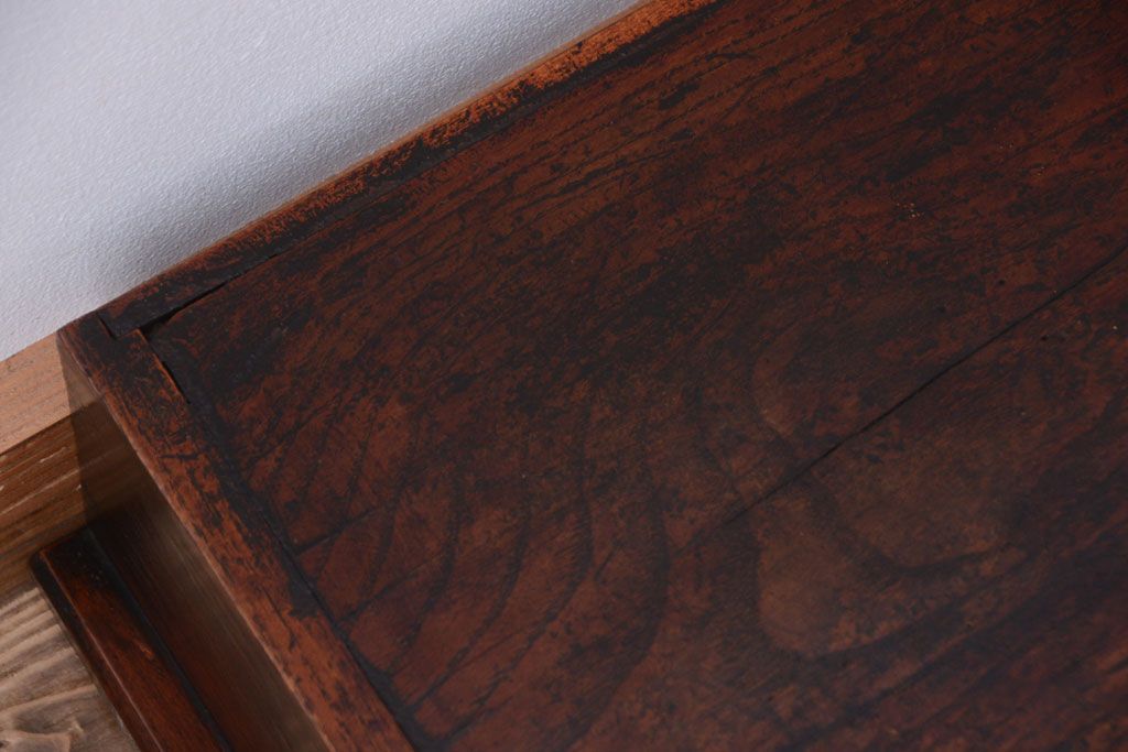 アンティーク家具　和製アンティーク　古い木の小振りな置床(置き床)