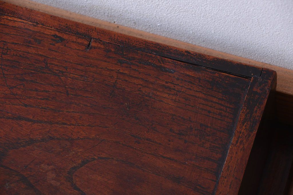 アンティーク家具　和製アンティーク　古い木の小振りな置床(置き床)