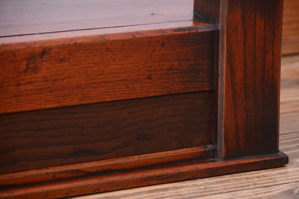 アンティーク家具　和製アンティーク　古い木の小振りな置床(置き床)