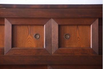 アンティーク家具　和製アンティーク　透かし彫り!古い関西四尺水屋箪笥