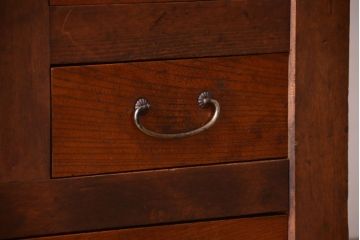 アンティーク家具　和製アンティーク　透かし彫り!古い関西四尺水屋箪笥