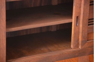 アンティーク家具　和製アンティーク　透かし彫り!古い関西四尺水屋箪笥