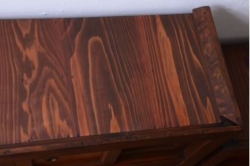 アンティーク家具　和製アンティーク　透かし彫り!古い関西四尺水屋箪笥
