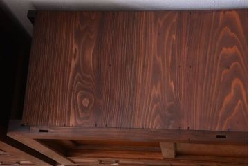 アンティーク家具　和製アンティーク　透かし彫り!古い関西四尺水屋箪笥