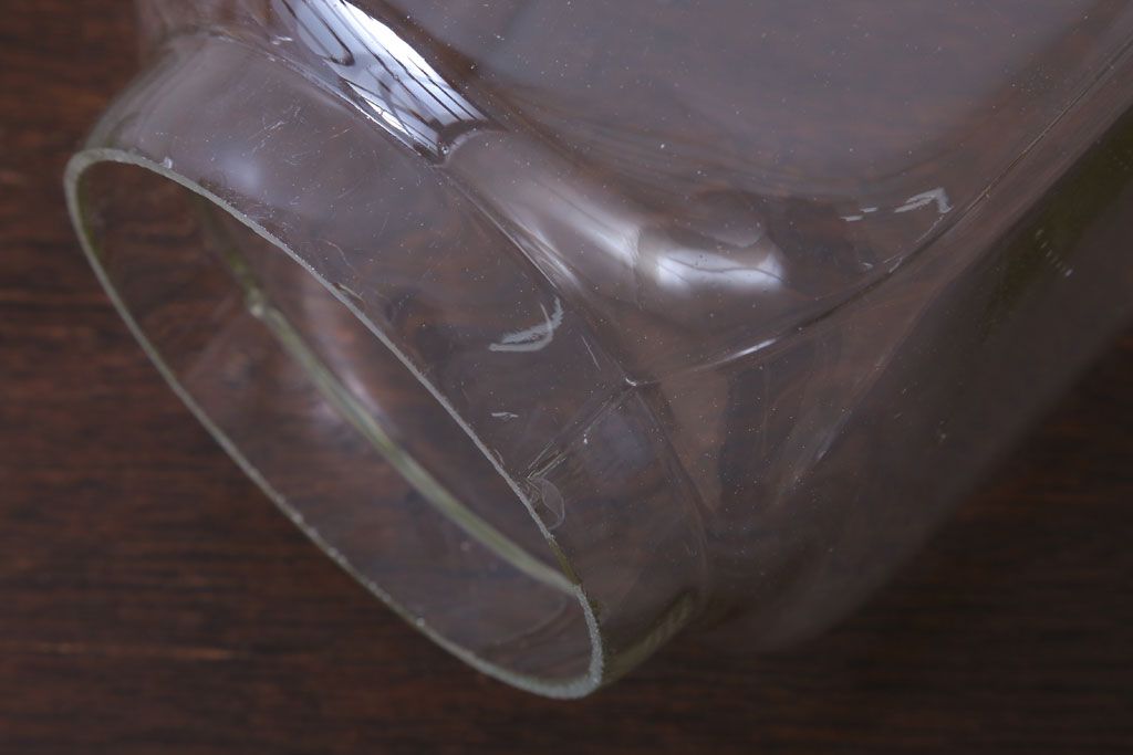 アンティーク雑貨　昭和レトロ　古い駄菓子屋のガラス瓶(ビン)2個セット(3)