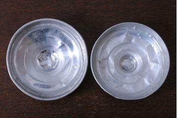 アンティーク雑貨　昭和レトロ　古い駄菓子屋のガラス瓶(ビン)2個セット(3)