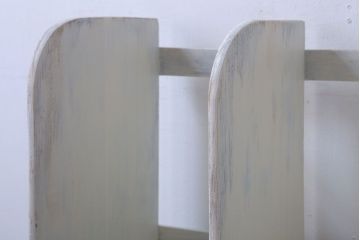 アンティーク家具　アンティークペイント　引き出し付き!小さな古い木の本立て