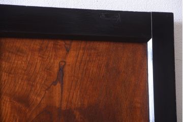 和製アンティーク　鏡板欅材!古い木のドア(扉)