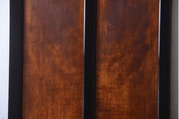 和製アンティーク　鏡板欅材!古い木のドア(扉)