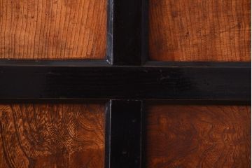 和製アンティーク　鏡板欅材!古い木のドア(扉)