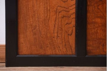 和製アンティーク　鏡板欅材!古い木のドア(扉)