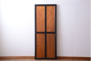 和製アンティーク　鏡板欅材!古い木のドア(扉)