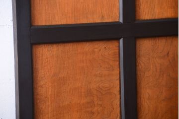 和製アンティーク　鏡板欅材!古い木のドア(扉)