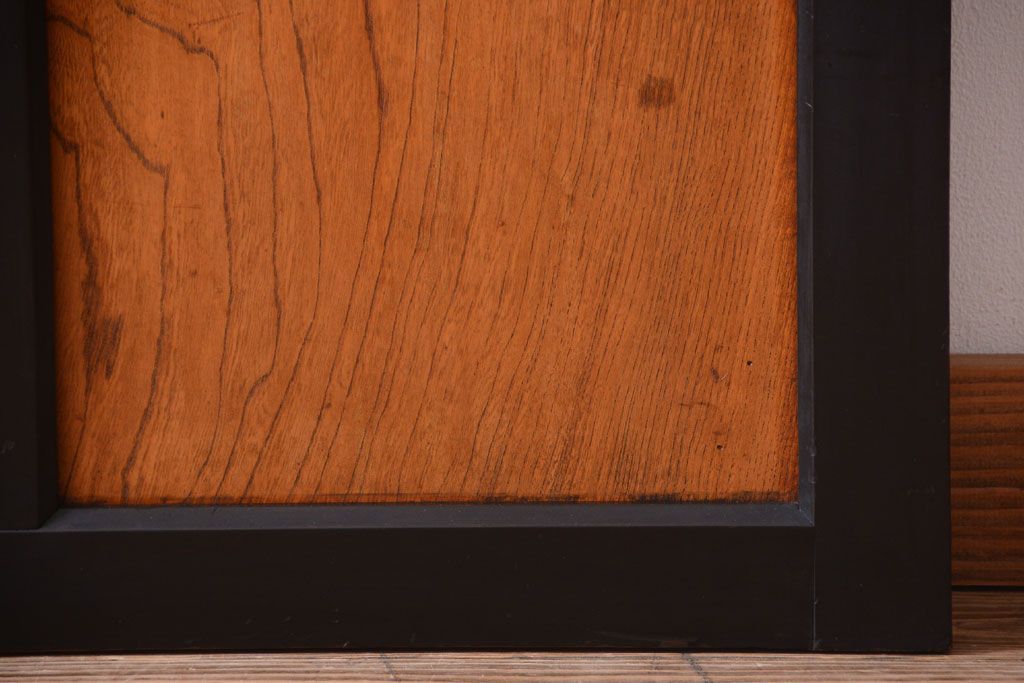 和製アンティーク　鏡板欅材!古い木のドア(扉)