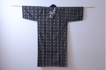アンティーク雑貨　アンティーク　古い酒屋の木綿半纏(藍染)