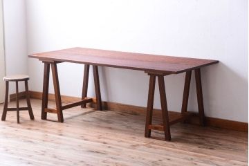 アンティーク家具　和製アンティーク　古い木の組み立て式陳列棚(テーブル)