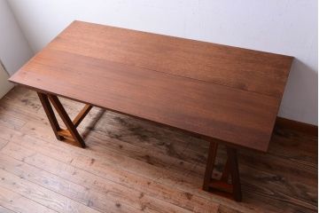 アンティーク家具　和製アンティーク　古い木の組み立て式陳列棚(テーブル)