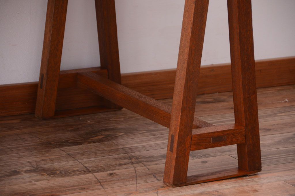 アンティーク家具　和製アンティーク　古い木の組み立て式陳列棚(テーブル)