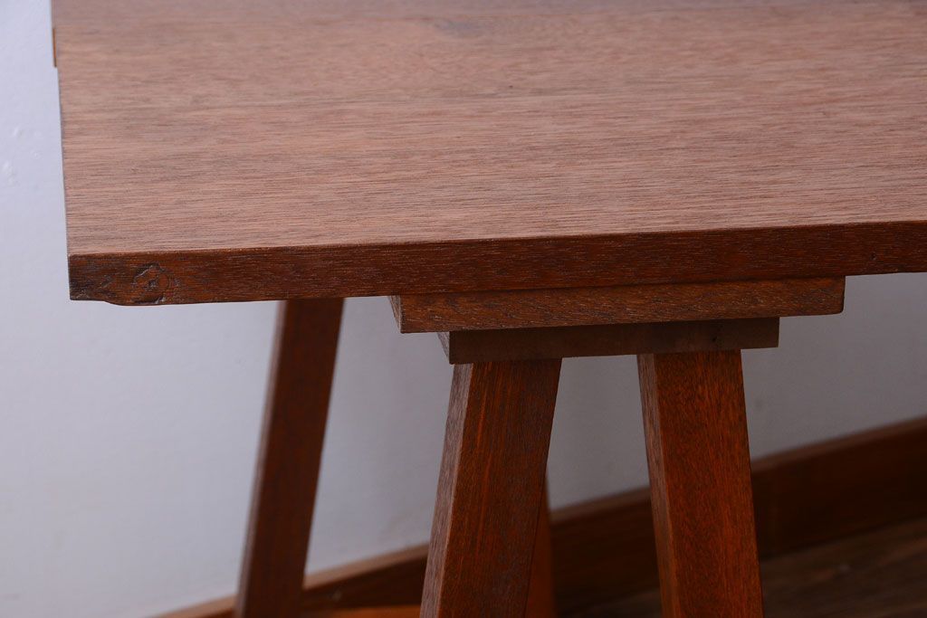 アンティーク家具　和製アンティーク　古い木の組み立て式陳列棚(テーブル)