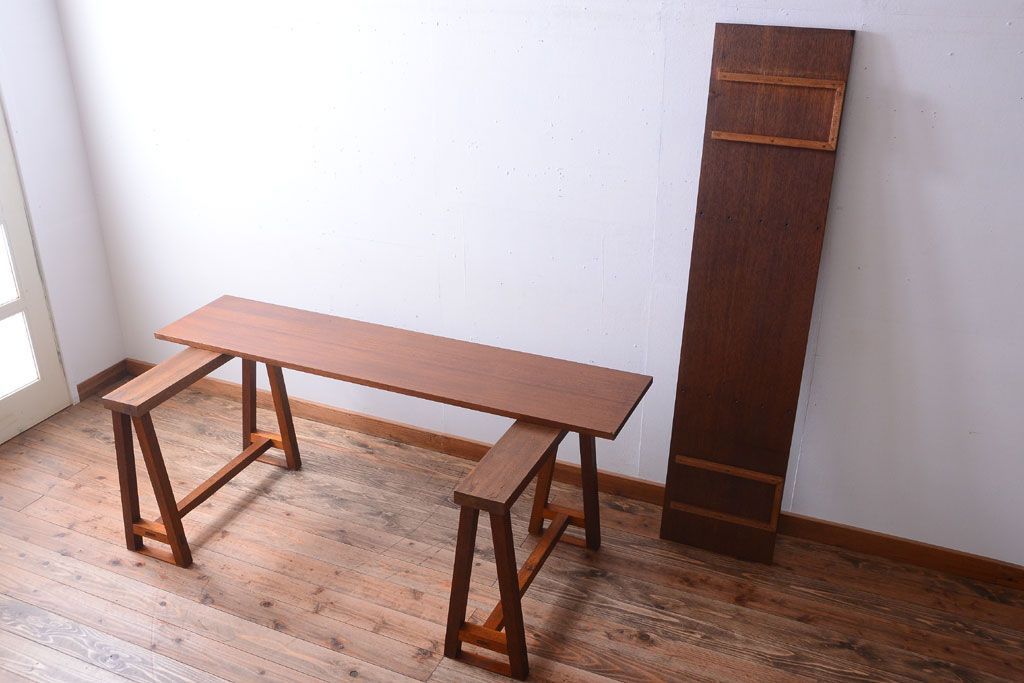 アンティーク家具　和製アンティーク　古い木の組み立て式陳列棚(テーブル)