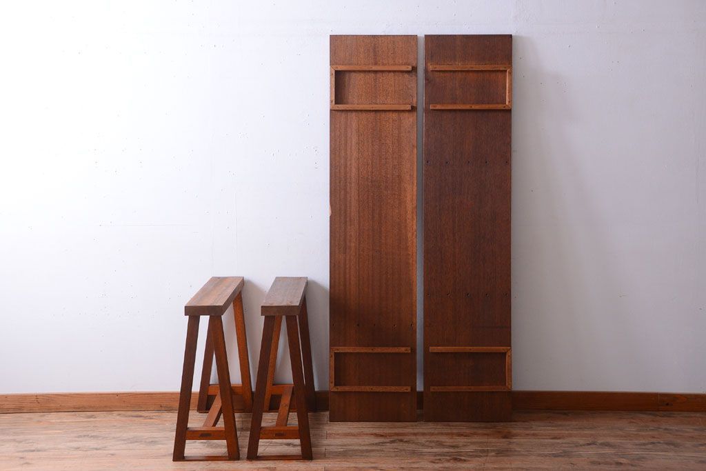 アンティーク家具　和製アンティーク　古い木の組み立て式陳列棚(テーブル)