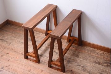 アンティーク家具　和製アンティーク　古い木の組み立て式陳列棚(テーブル)