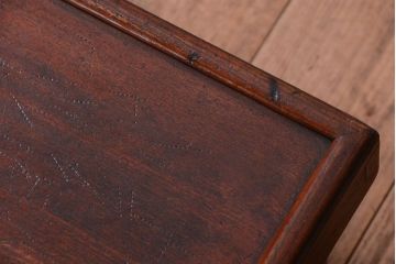 アンティーク家具　和製アンティーク　古い木の小さなアンティークちゃぶ台(座卓)