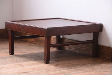 アンティーク家具　和製アンティーク　古い木の小さなアンティークちゃぶ台(座卓)