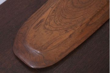 アンティーク雑貨　和製アンティーク　欅刳り貫き盆(煎茶道具?)