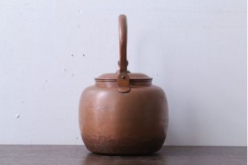 アンティーク雑貨　アンティーク　古い銅瓶(彫金・湯沸・薬缶)