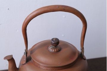 アンティーク雑貨　アンティーク　古い銅瓶(彫金・湯沸・薬缶)