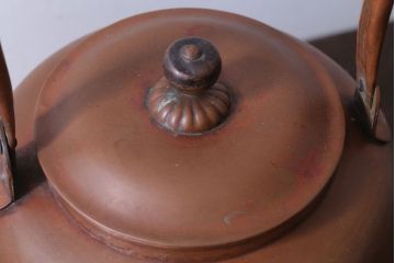 アンティーク雑貨　アンティーク　古い銅瓶(彫金・湯沸・薬缶)