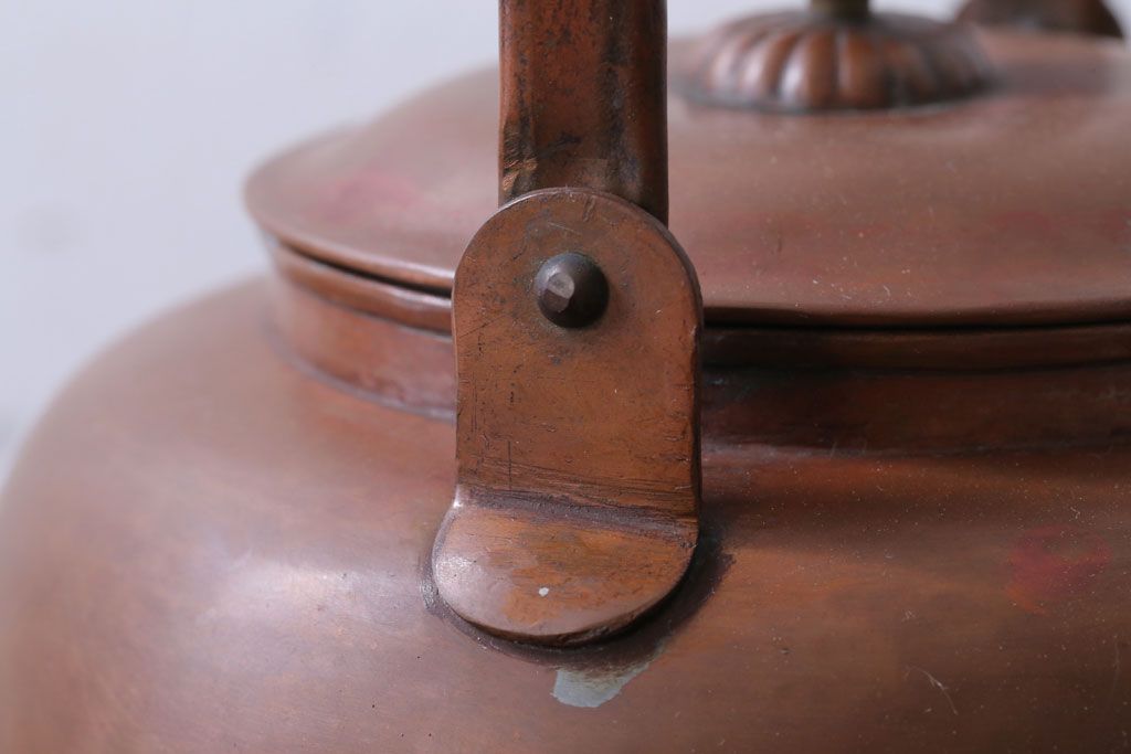 アンティーク雑貨　アンティーク　古い銅瓶(彫金・湯沸・薬缶)