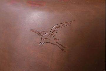 アンティーク雑貨　アンティーク　古い銅瓶(彫金・湯沸・薬缶)