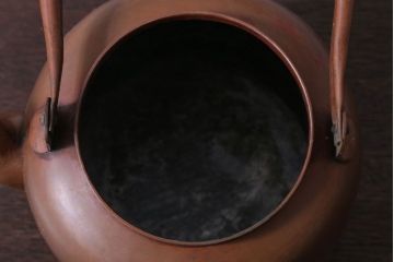 アンティーク雑貨　アンティーク　古い銅瓶(彫金・湯沸・薬缶)