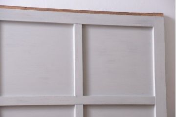 アンティーク　ルーバー風デザインがおしゃれなペイント引き戸2枚セット(雨戸)(2)