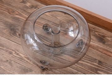 アンティーク雑貨　和製アンティーク　レトロ　大きなガラス鉢(金魚鉢・飾り鉢)