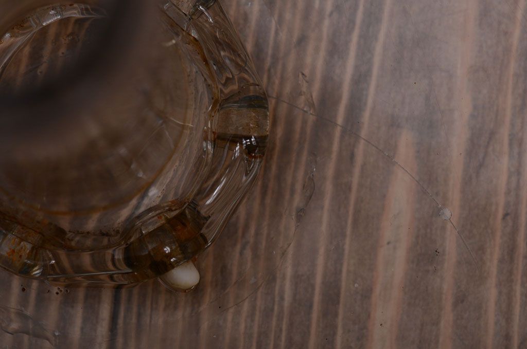 アンティーク雑貨　和製アンティーク　レトロ　大きなガラス鉢(金魚鉢・飾り鉢)